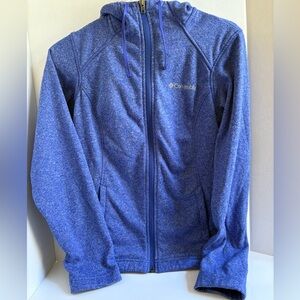 Columbia Women’s Full-Zip Fleece Hoodie Jacket Blue Heather XS